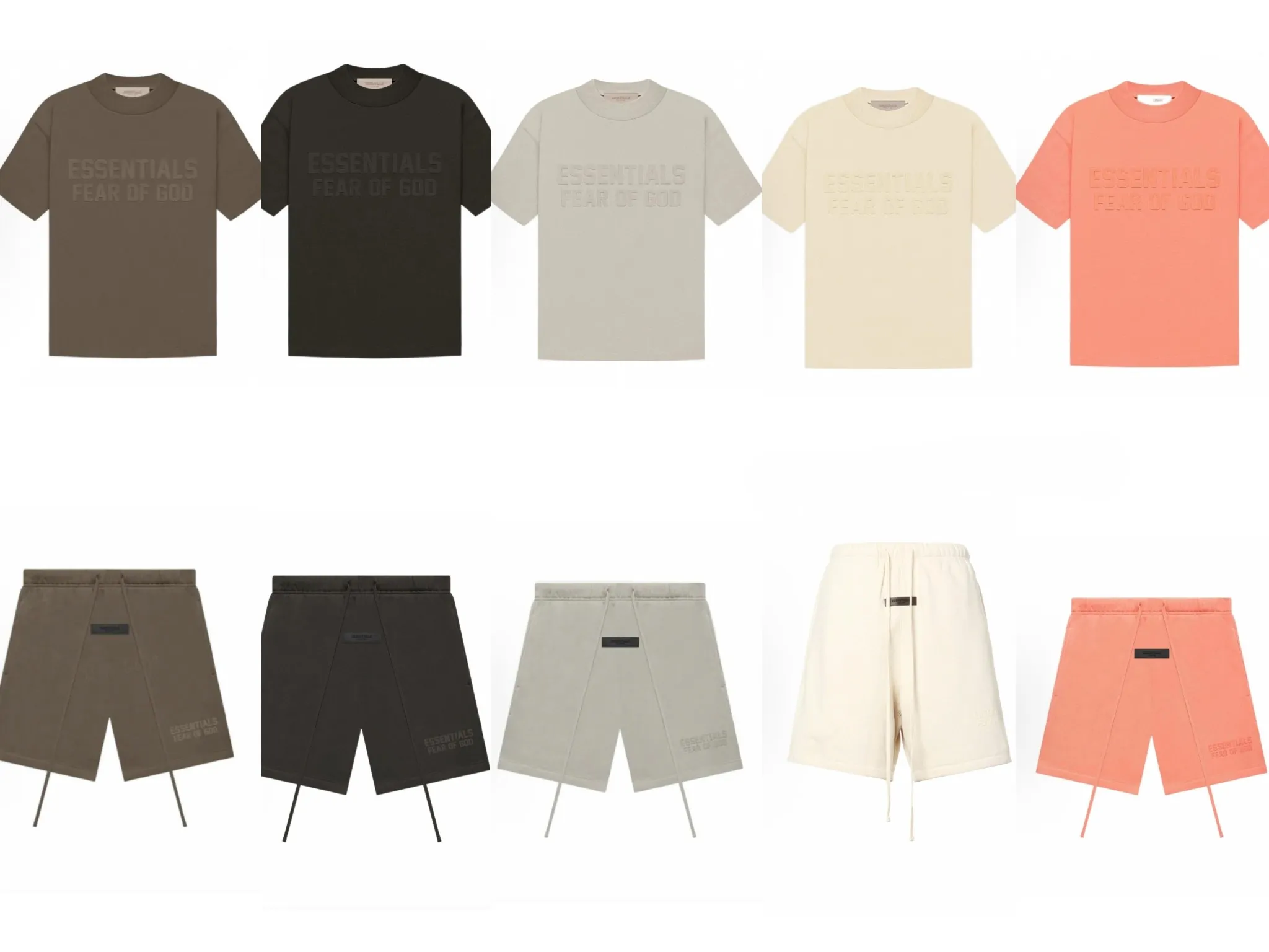 🦋 、Hot Sale🦋80 【 】FOF GOD Essentials FOG ESSENTIALS 2018 ， Versatile 。 FEAR OF GOD ， ， “ESSENTIALS”LOGO 。ESSENTIALS 、 ， KANYE WEST、JUSITN BIEBER、RIHANNA 。。。。。 FOG 、 ， 、 、 、 Authentic Factory、 3D 、 3D 、 、 3D 。 、Factory 。 OVERSIZE 。 : Brown、 、 Gray、 、 White、 Size：XS-XL
